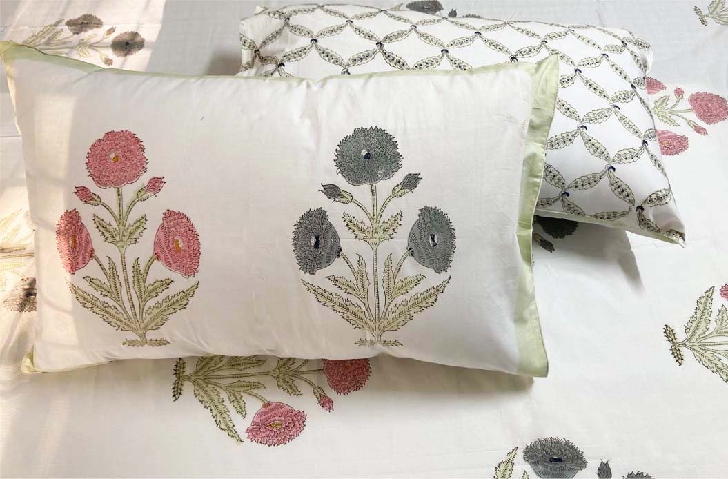 Marigold Percale Cotton Bed Sheet