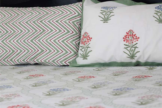Harit Percale Cotton Bedsheet